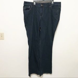 Lane Bryant Distinctly Boot Cut Dark Blue Jeans